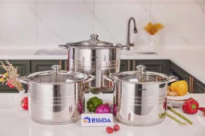  Calza in acciaio inox di alta qualità 6 pezzi Set di utensili da cucina Pentola