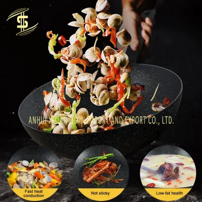  Maifan Stone gas Fornello stile di vita sano senza bastone Pan frittura