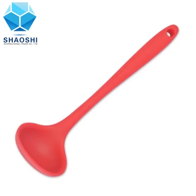  Accessori cucina tradizionale Rosso cucchiaio di colore silicone non bastone cucina di cottura Set utensile