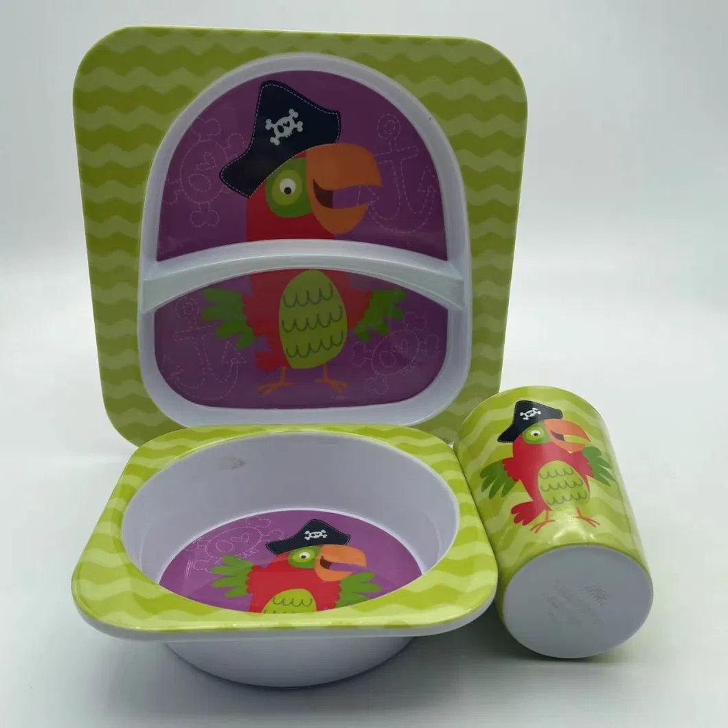 LFGB Standard Kids Ware Melamine Dinner Set