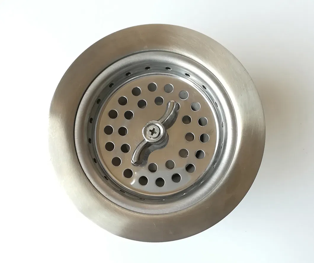 Stainless Steel Metal Strainer Wastewater Drainer for Sink Basin in Kitchen Bathroom