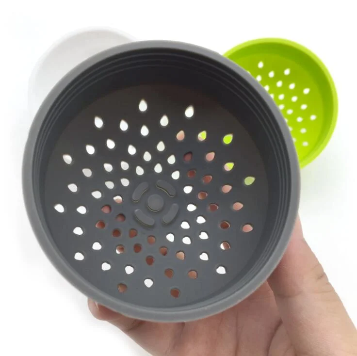 Micro Food Can Mesh Strainer Drainer, Multipurpose Portable Mini Silicone Food Canned Strainer Smart Kitchen Colander Esg15665