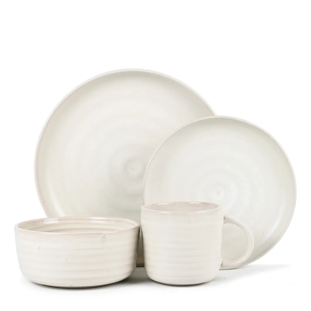 Low Price Embossed Reactive Dinner Set Crockery