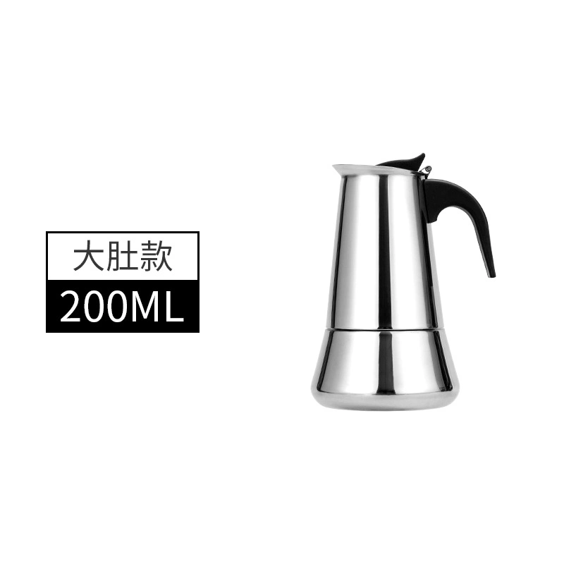 2023 4cup Moka Coffee Maker Espresso Stainless Steel Moka Pot