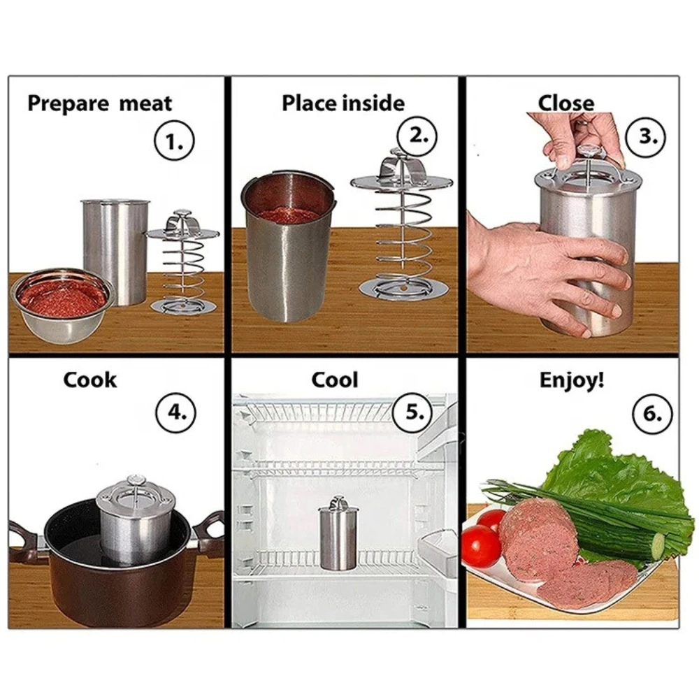 Stainless Steel Meat Press Cooker Homemade Kitchen Cooking Tools Mi23018