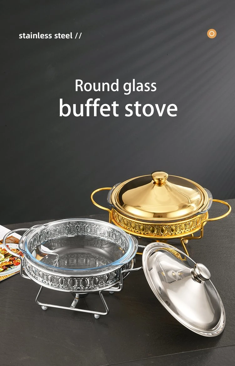 Manufacturer Activity Price Buffet Stove 2.0L Round Luxury Chafing Dish