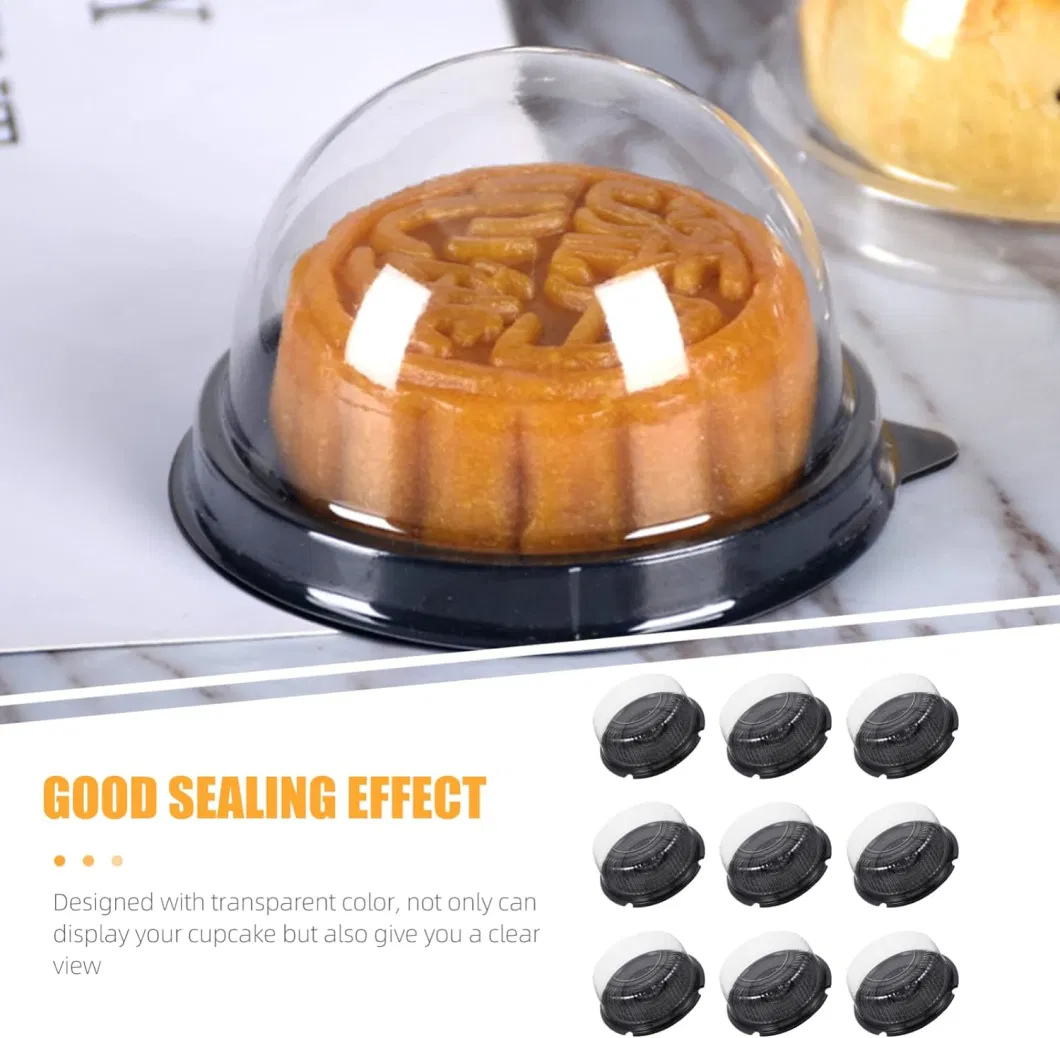 Plastic Cake Containers Disposable Clear Cake Carrier Holder with Dome Lids Round Cake Holder Containers