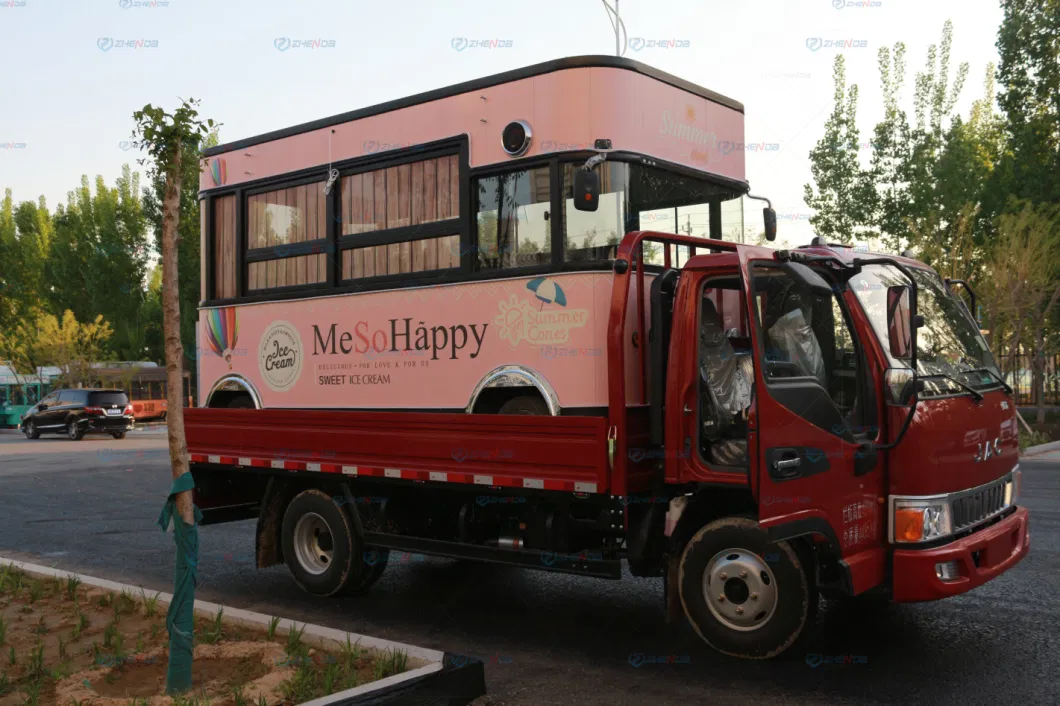 Mobile Kitchen Restaurant Unique Design Food Trailer Towable Food Cart for Sale