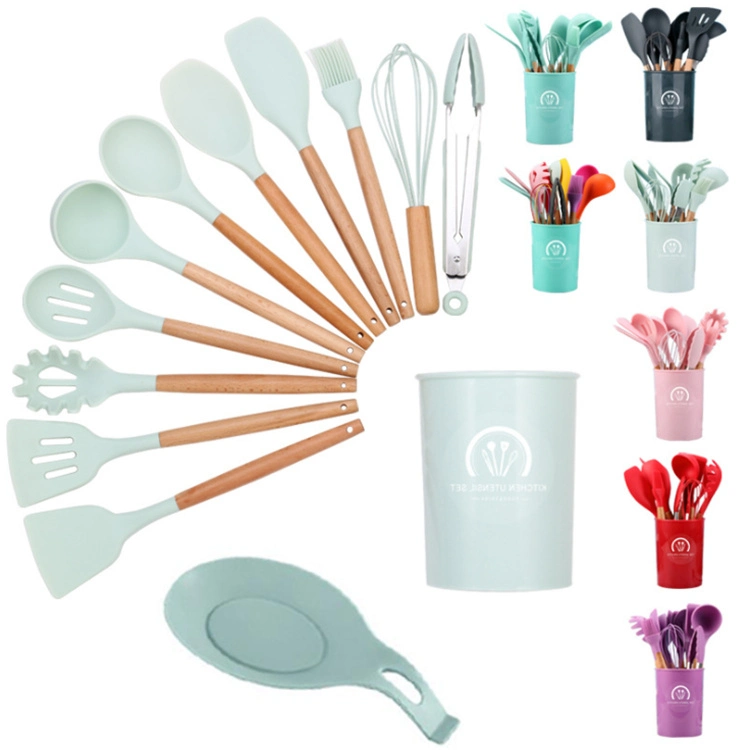 12PCS Kitchenware Accessories Tools Silicone Kitchen Cooking Utensils