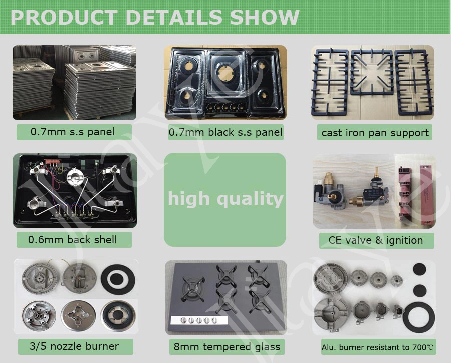 Most Popular Ss Panel Built-in Gas Hob Gas Cooker