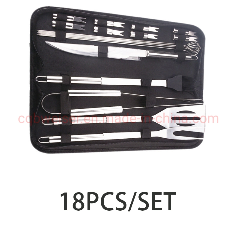 Professional 3PCS Utensils Kit BBQ Tool Set for Camping Outdoor