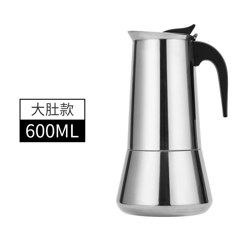 2023 4cup Moka Coffee Maker Espresso Stainless Steel Moka Pot