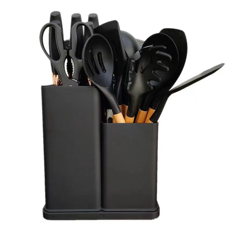 Classic Luxury Kitchen Utensils Set Cooking Tools 19PCS Silicone Holder Cooking Tools