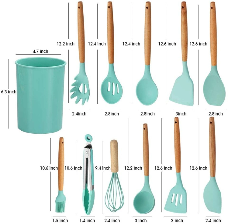 11PCS Kitchenware Silicone Cooking Tools Kitchen Utensils