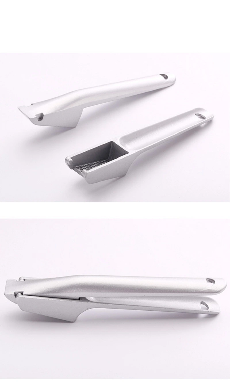 Creative Garlic Press Aluminum Alloy Garlic Grater Crusher Ginger Slicer Kitchen Accessories Vegetable Tools Esg17234