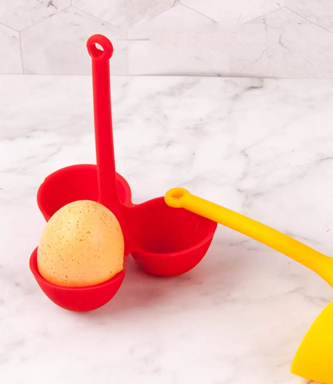 Silicone Egg Boiler Holder Hard Boiled Soft Eggs Cooker Holds 3 Eggs Kitchen Gadget Tool Esg12115