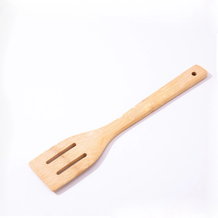 Reusable Bamboo Kitchen Cooking Utensil Tools Set Spatula Spoon Wholesale Custom