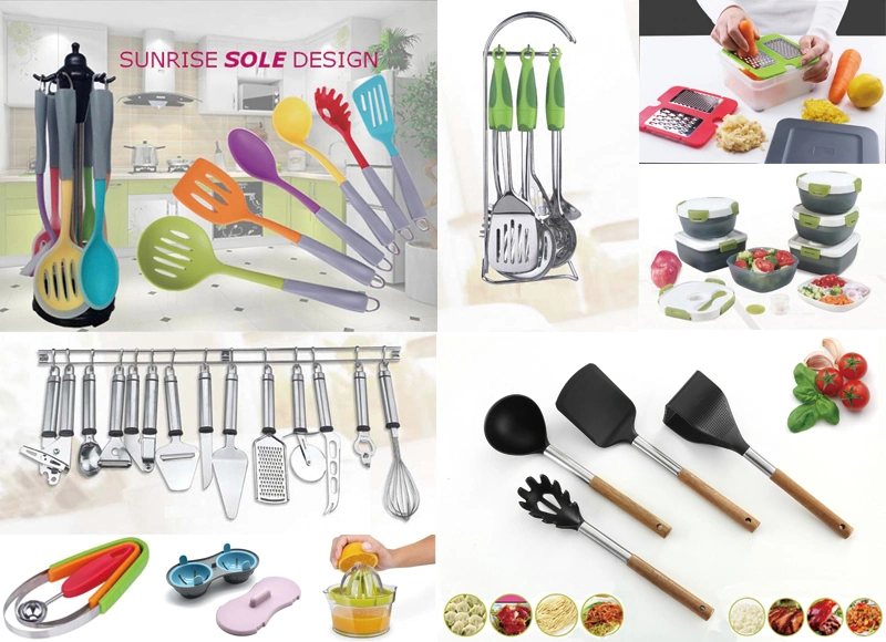 Unique Designed Set of 7 PCS Silicone Kitchen Tools (KTS096)