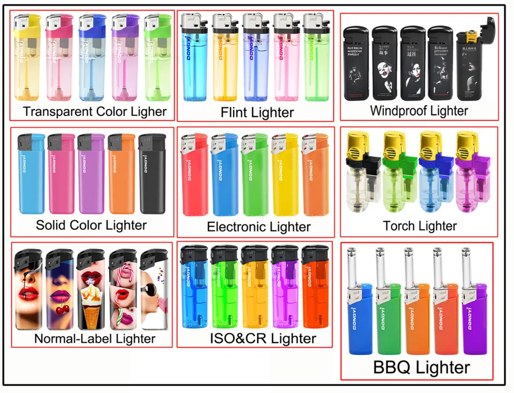 Disposable Cheap Plastic Gas Lighters Refillable Kitchen Butane Flame Lighter Unique China Wholesale Cool Electronic Lighter