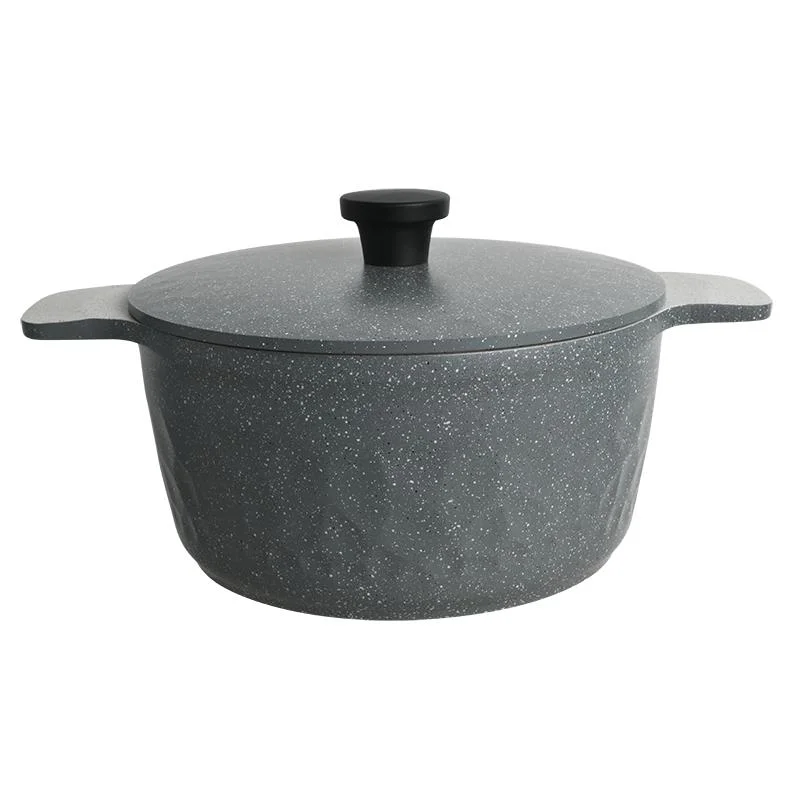 Die Cast Cookware Ceramic Pan Cooking Granite Cookware Set with Aluminum Lid