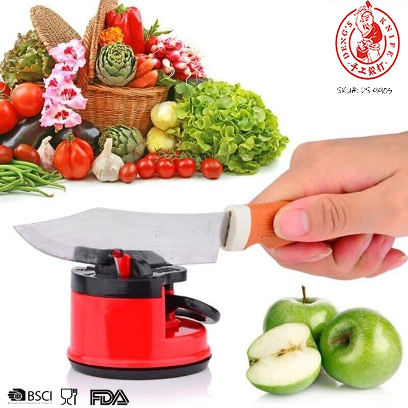 DS-9905 Kitchen Manual Pocket Sharpening Tool Mini Professional Knife Sharpener with Suction Pad - 5 Seconds Quick Knife Sharpener