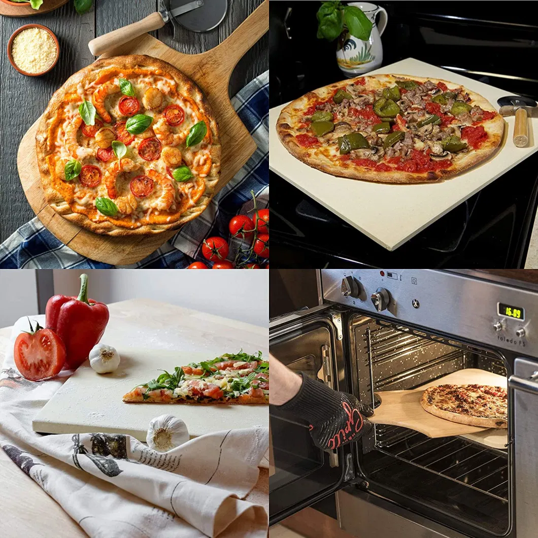 Food-Grade LFGB Cookware Sets Pizza Stone Pizza Peel Pizza Cutter Baking Tools