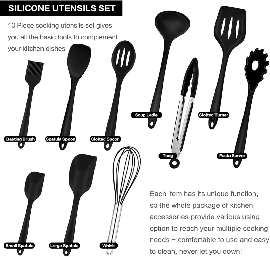 Wholesale Kitchen Cooking Tools Silicone Kitchen Utensils Set