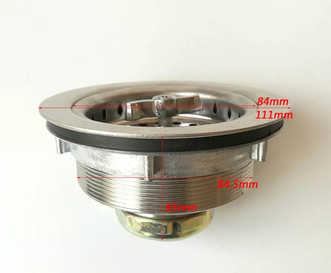 Stainless Steel Metal Strainer Wastewater Drainer for Sink Basin in Kitchen Bathroom