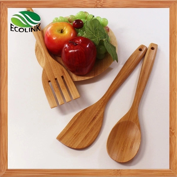 Carbonized Bamboo Cooking Spoon Set Kitchen Utensils