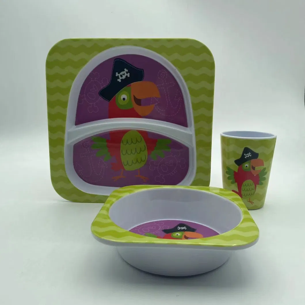 LFGB Standard Kids Ware Melamine Dinner Set