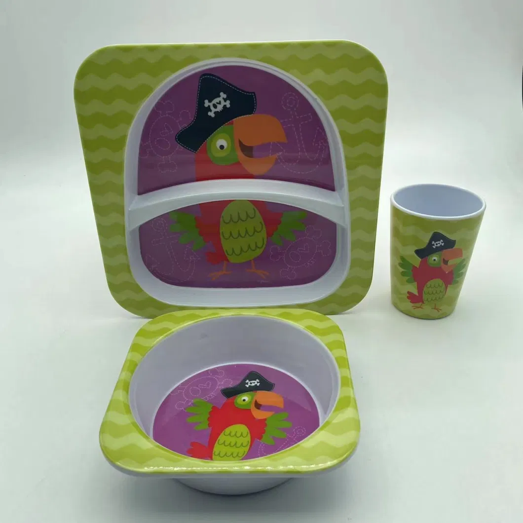 LFGB Standard Kids Ware Melamine Dinner Set