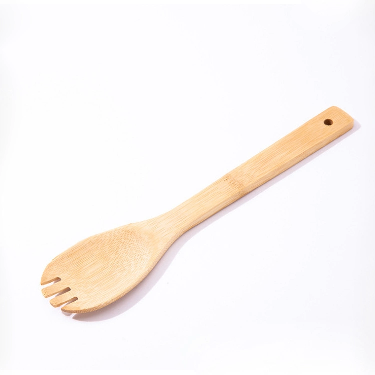 Reusable Bamboo Kitchen Cooking Utensil Tools Set Spatula Spoon Wholesale Custom