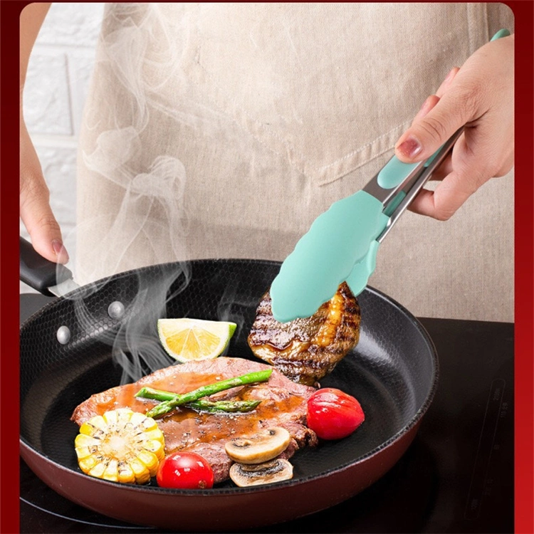 Household Silicone Kitchen Wood Handle Cooking Utensils