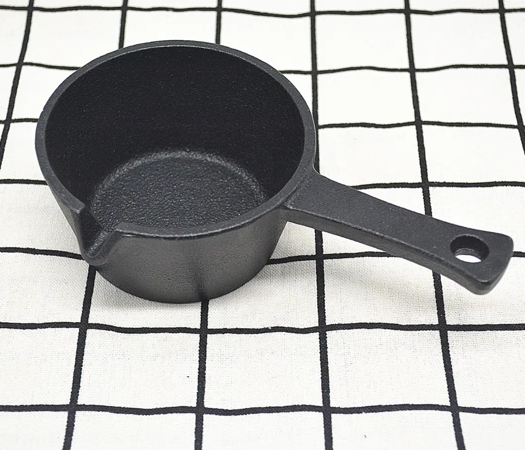 Vegetable Oil Coating Milk Pot Cast Iron Mini Cooking Pot Kitchen Utensils