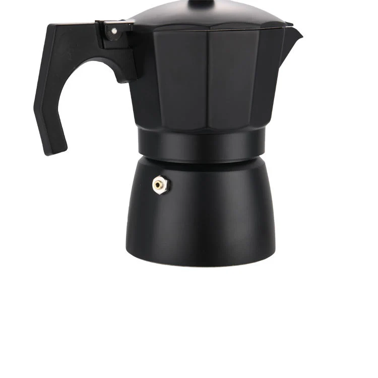 Bulk Sale Aluminum Other Coffee Makers Black Thread Bottom Caffettiera Moka Pot