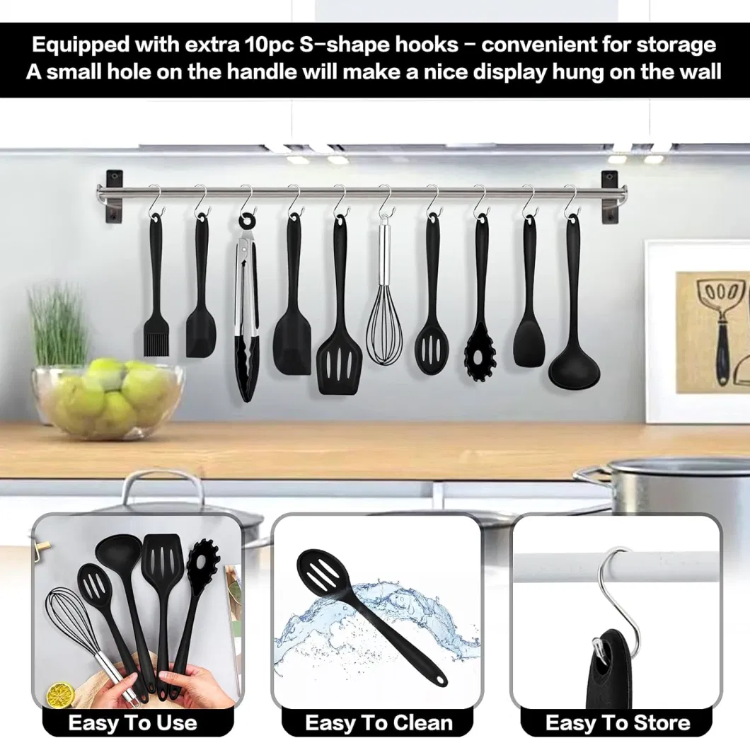 Wholesale Kitchen Cooking Tools Silicone Kitchen Utensils Set