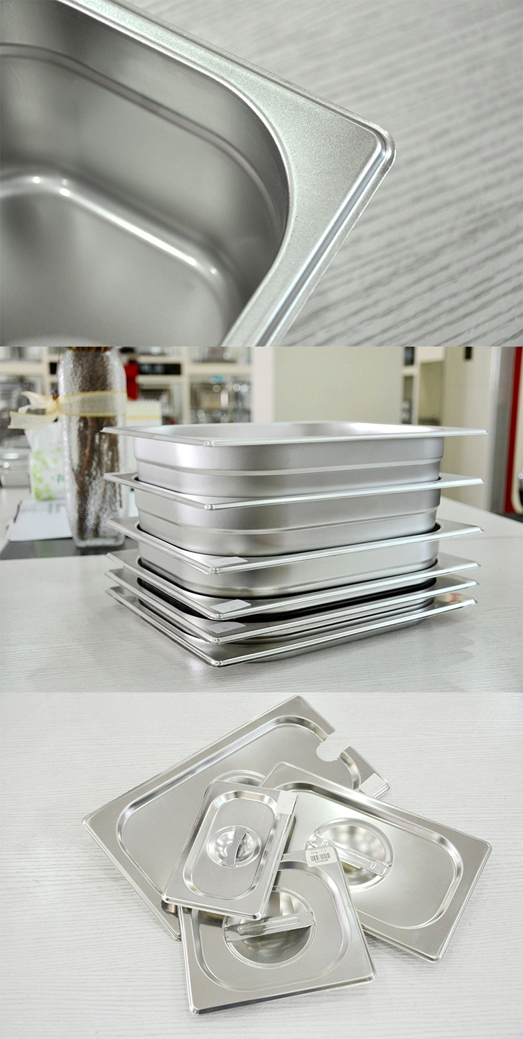 China Made Kitchenware Stainless Steel Gastronorm Food Container Gn Pan