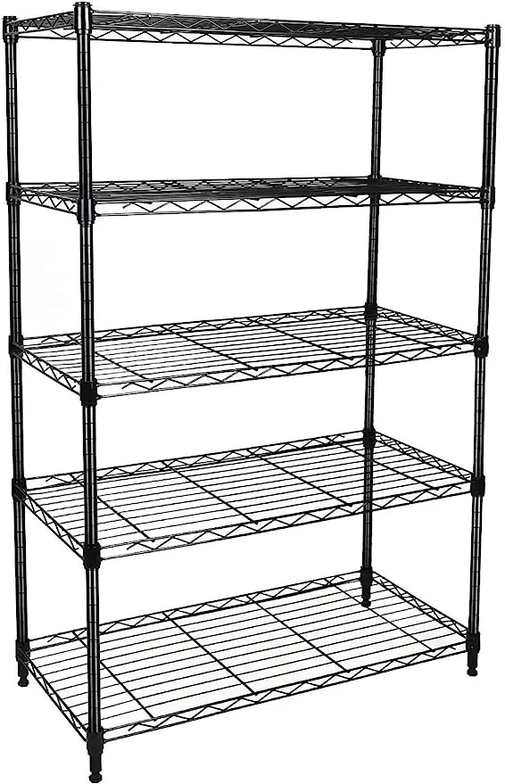 Kitchen Food Storage Heavy Duty Wire Shelving Unit Shelves Storage Rack Metal Trolley