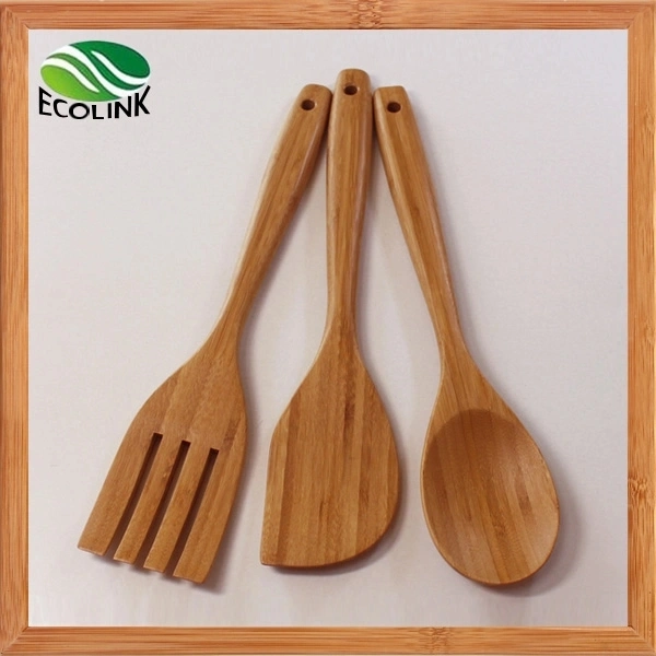 Carbonized Bamboo Cooking Spoon Set Kitchen Utensils