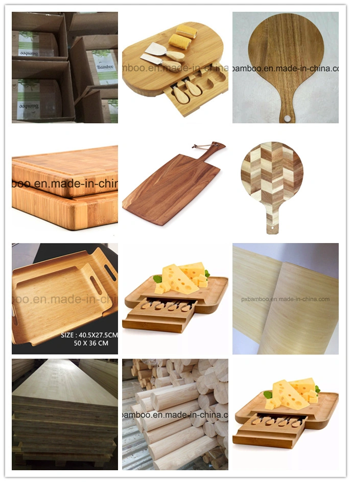Durable Non-Slip Bamboo Cutting Board Chopping Blocks Kitchen Utensils with Handle