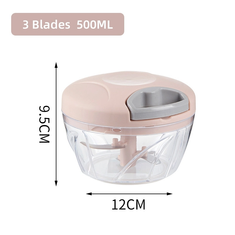 Multifunction Kitchen Gadget Mini 500ml 900ml Garlic Fruit Manual Vegetable Chopper