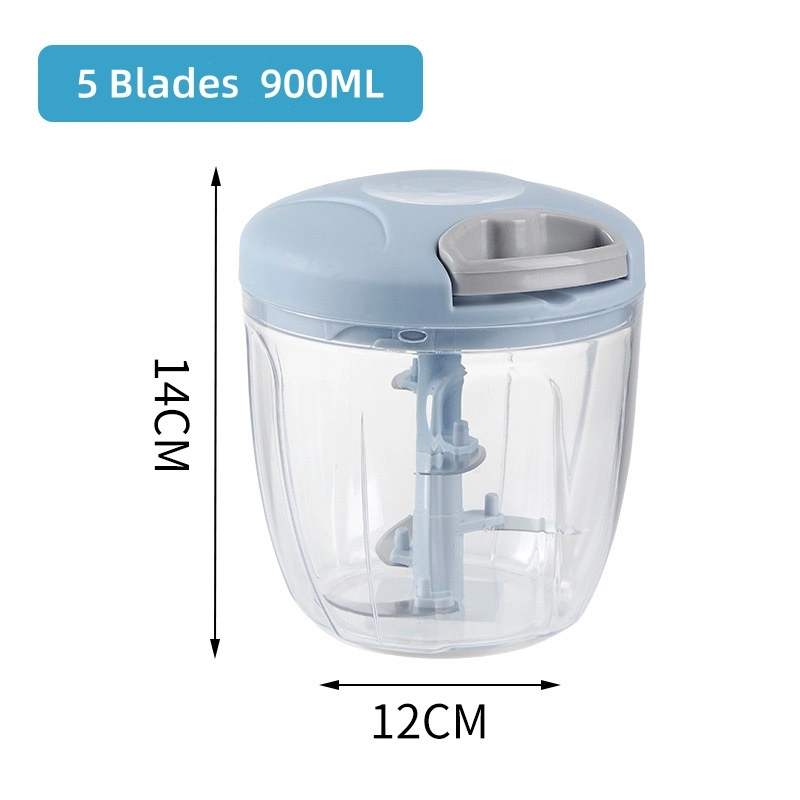 Multifunction Kitchen Gadget Mini 500ml 900ml Garlic Fruit Manual Vegetable Chopper