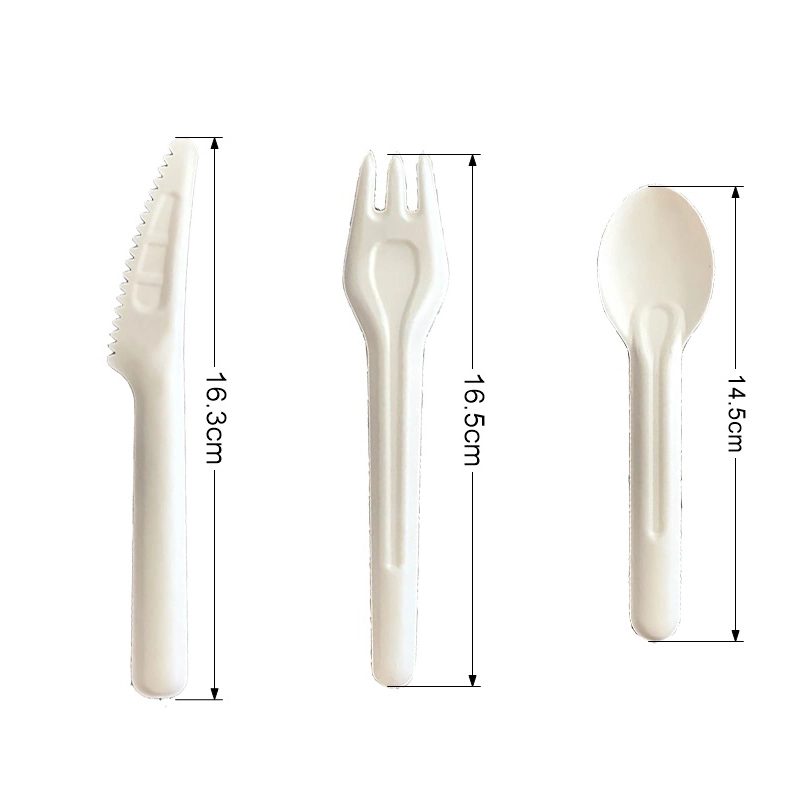 Food Grade Oil-Proof Waterproof Eco-Friendly Disposable Sturdy Tableware Paper Knife Set