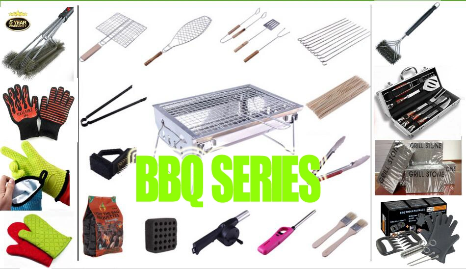 Professional 3PCS Utensils Kit BBQ Tool Set for Camping Outdoor