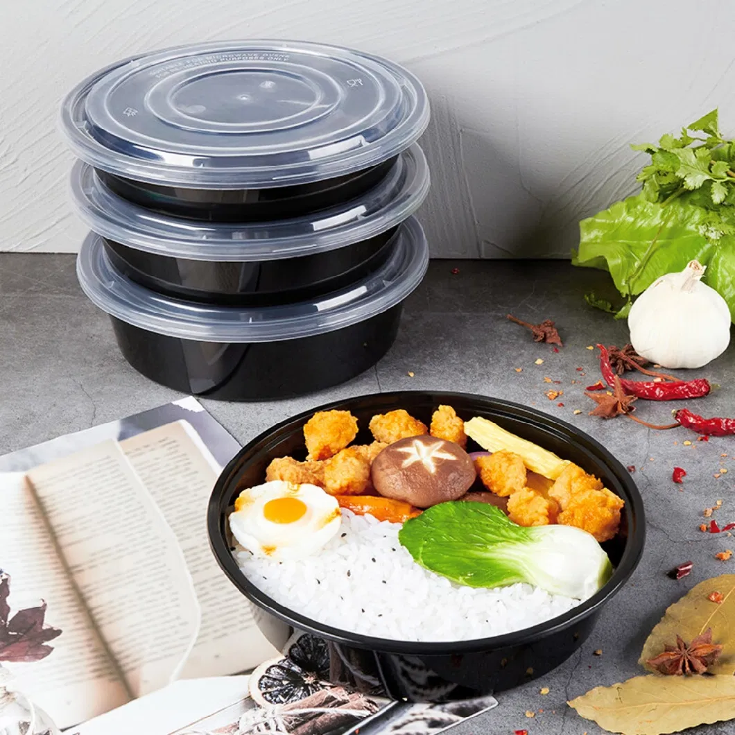 Tableware PP Easy Food-Grade Disposable Plastic Meal Prep Container with Lids