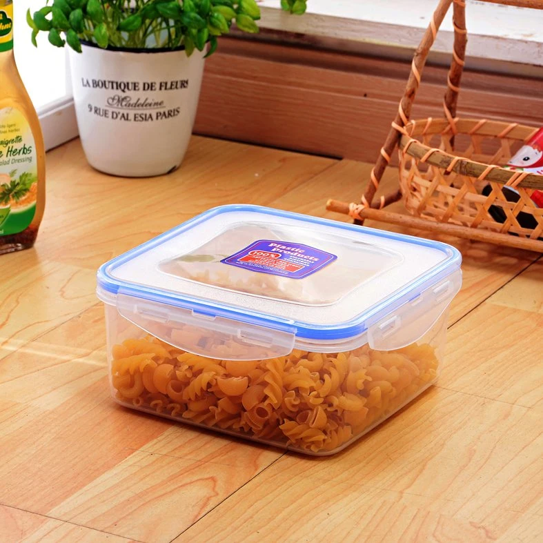 Square Nested Set 4 Space-Saving Clip Lock Plastic Food Container