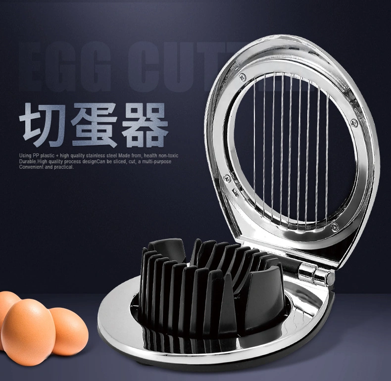 2 in 1 Multi Functional Zinc Alloy Egg Cutter Fruit Vegetable Slicer Kitchen Utensils