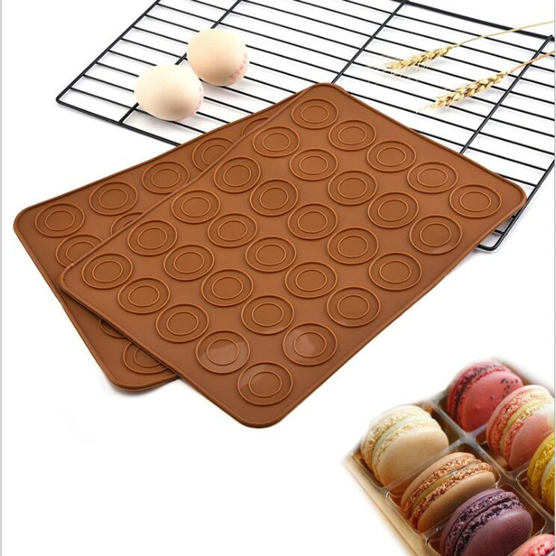 Macaroon Pastry Oven Baking Mold Sheet Mat 30-Cavity DIY Mold Baking Mat Useful Tool Kitchen Silicone Macaroon Bl11984