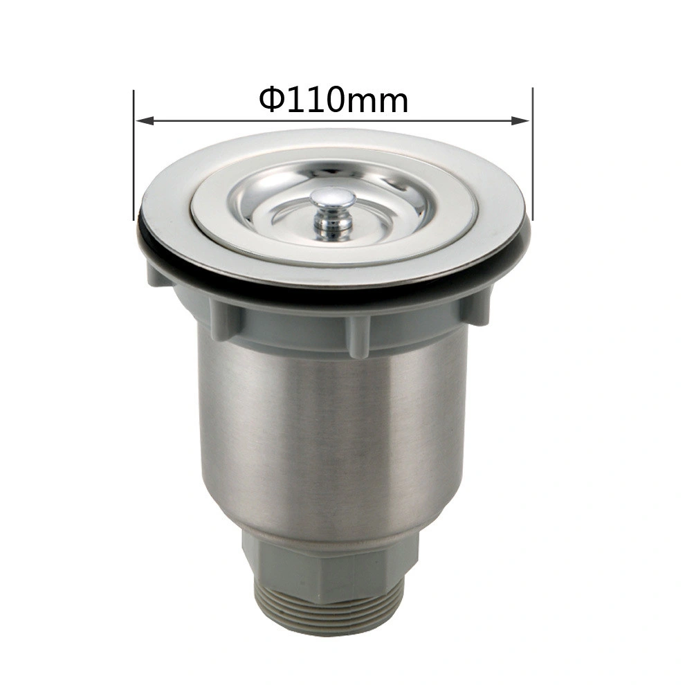 Kitchen 110 mm/114 mm Round Stainless Steel Sink Strainer Drain Sink Drainer