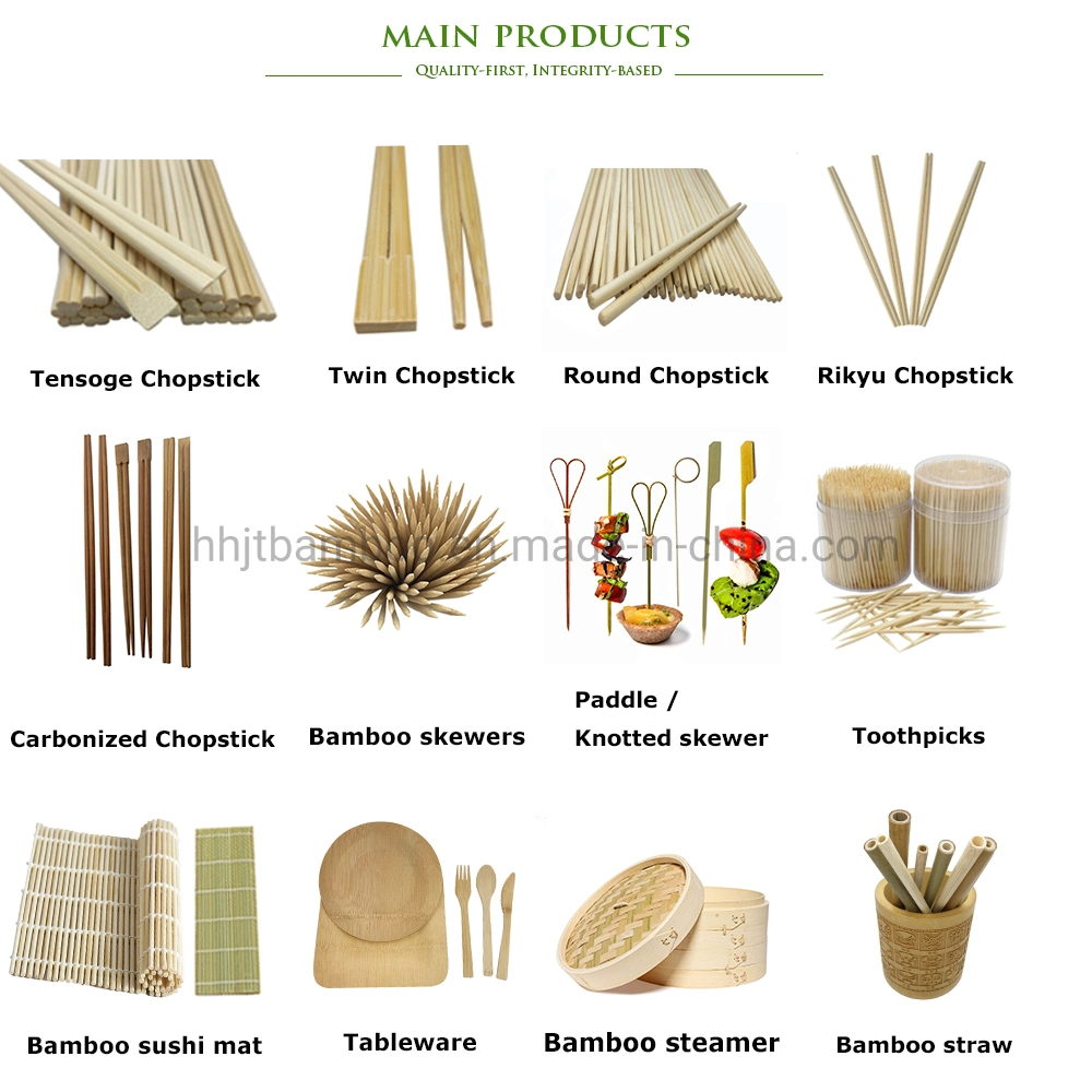 Factory Wholesale Compostable Environmentally Friendly Bamboo Tableware Set Disposable Tableware